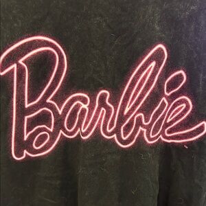 Barbie Black Tee with Pink Logo